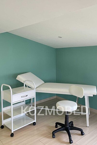 Kozmobed Hasta Sedyesi-Tek Çekmeceli Etejer- Plastik Ayaklı Uzman Taburesi (3...