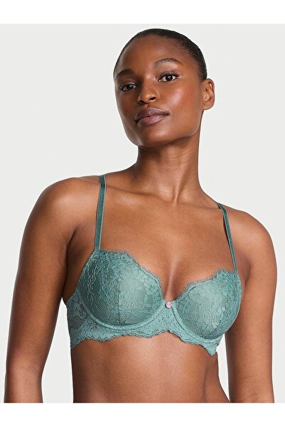 Victoria's Secret Lacy Lightly Padded Classic Push-Up Demi Bra