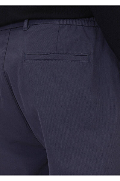 Ramsey Anthracite Plain Woven Jogging Fit Casual Cotton Blend Trousers