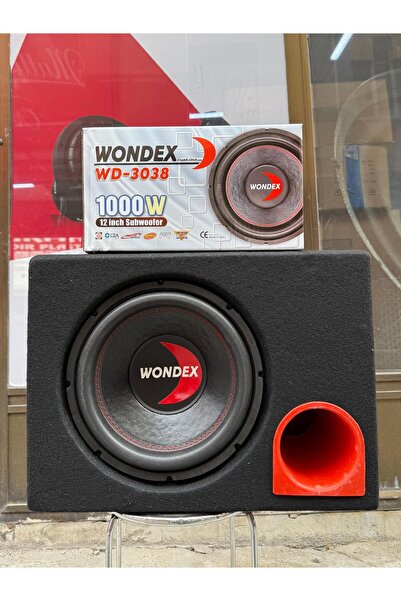 wondex Wd-3038 Kabinli 30 Cm Subwoofer Bas Bufır 1000wat-350w Rms Maximum Power