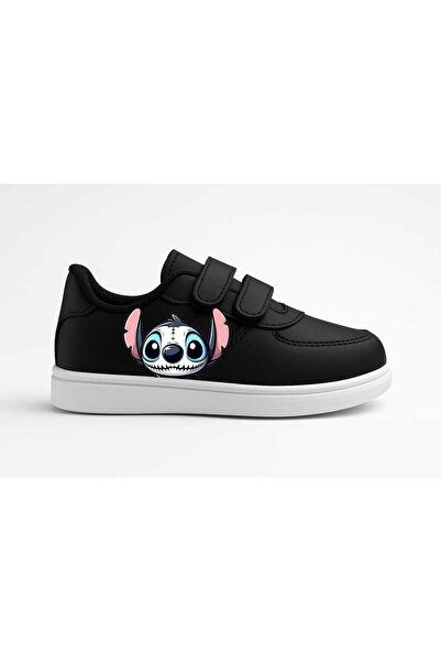 ECCAdesing Kurustıtch Printed Boys' Black Sports Shoes and Sneakers