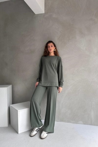 Moda Küpü Modal Fabric Women's Tracksuit Set, (Wide Fit) Oversize Relaxed Fit – Soft Fabric, Modern Design