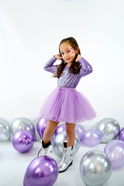 DUCA KIDS Φόρεμα για κορίτσια με μακρυμάνικο μπούτι και τούτου με λάμψη