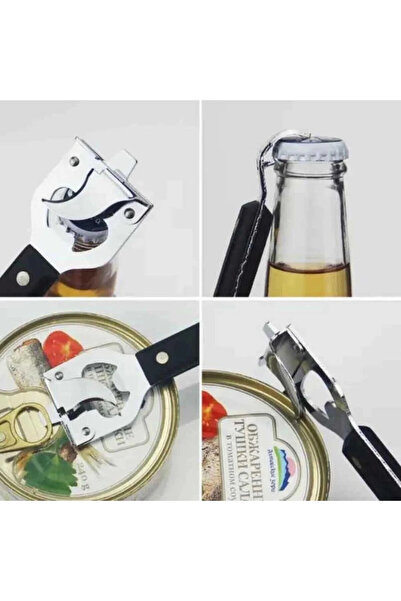 Transformacion 3 в 1 Консервний ніж – відкривачка для пляшок і кришок з нержавіючої сталі 722236