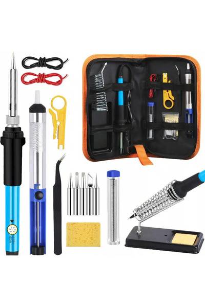 KESNUP 15-piece soldering kit, Orange / Black