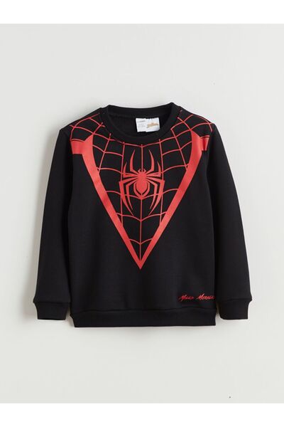 LC Waikiki Crew Neck Spider-Man Printed Boys' Sweatshirt