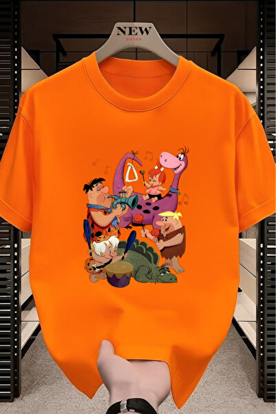 New Shine تي شيرت عائلة تشاكباتش مطبوع للجنسين قصة فضفاضة