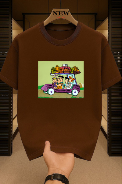 New Shine Μπλουζάκι Çakmaktaş Ailesi με τύπωμα Unisex oversized