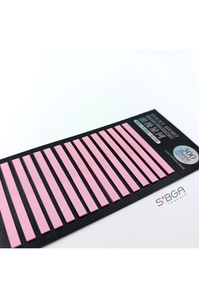 sibga tasarım Pink Thin Strip 300 Sheets Transparent Color Postit Post-It Post It. Bookmark Bookmark Sticker
