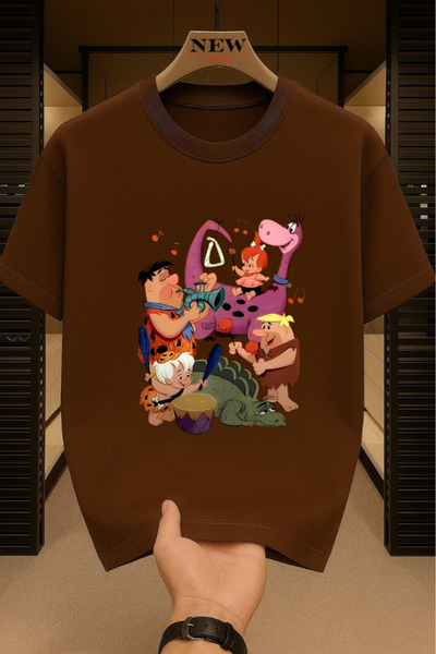 New Shine Μπλουζάκι Çakmaktaş Ailesi με τύπωμα Unisex oversized