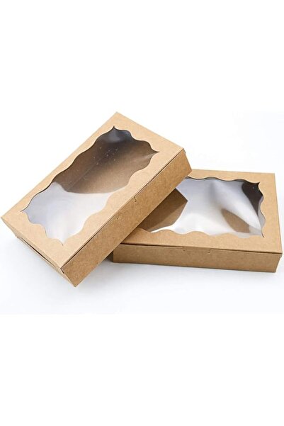 Generic PCS Bakery Boxes With Clear Window, Dessert Packaging Box, Food Packa...