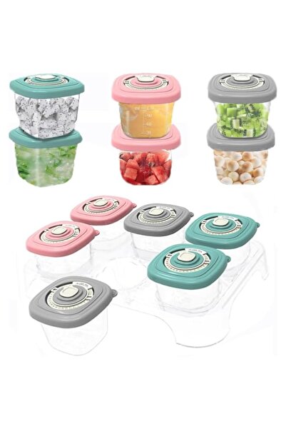 Generic 6Pcs Food Storage Container, 120ml Freezer Storage Containers with Ti...