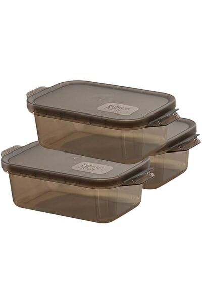 Generic Versatile Fridge Organizer Bins with Press-Top Lids, Set of 3 Food St...