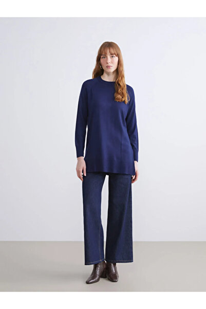 LC Waikiki طاقم الرقبة سترة تريكو المرأة