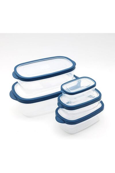 Generic HOMEPRO Better Value for Better Living Home Pro Set of 5 Food Container Rectangle Shape 0.22L, 0.45