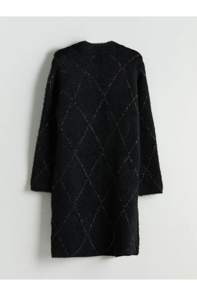 LC Waikiki Şal Yaka Desenli Kadın Triko Hırka