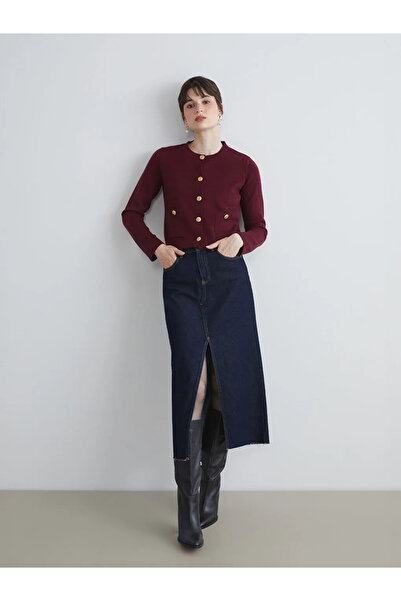 LC Waikiki Bisiklet Yaka Kadın Triko Hırka