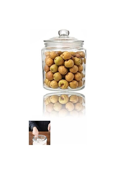 Generic Minimalist Gallon Glass Jar with Lid - Ideal for Storing Dry Goods, Flour, Cookies, Rice, C