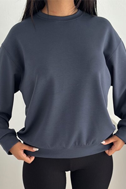 FEMELLE Smoked Modal Fabric Basic Sweatshirt