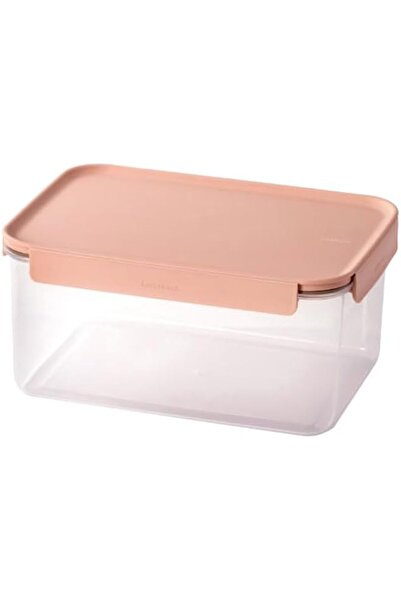 Generic LocknLock Classic Plus Rectangle Food Container – 4.4L Pink, 4-Side Locking, Stackable & Leakproof