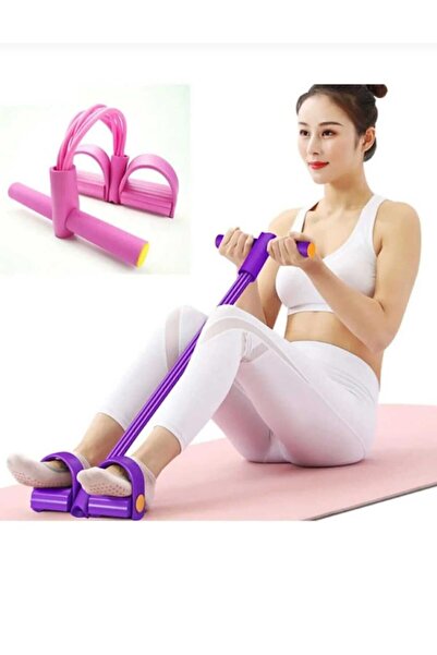 Asel Aksesuarcı Pedallı Egzersiz Lastiği Pilates Direnç Bandı | Karın Kol Bac...