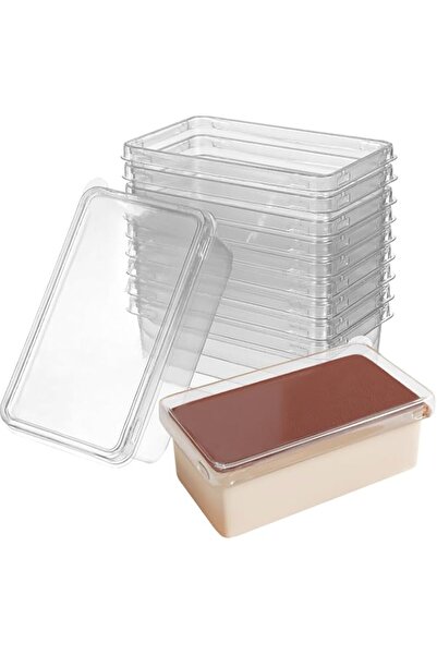 Generic FUFU 50-Pack Disposable Plastic Tiramisu Cake Boxes with Lid - Portable Dessert Containers for Cupc