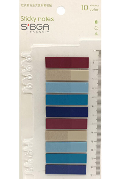 sibga tasarım Şeffaf Renkli Postit Post-it Post It. Kitap Ayracı Ayraç Postit...