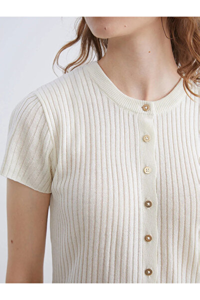 LC Waikiki Crew Neck Women's Knitwear Cardigan