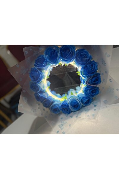 KAYZEN Aynalı buket bu senin çiçeğin aynadaki benim çiçeğim yazılı