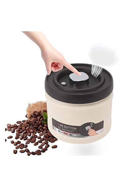Generic Goshyda Vacuum Coffee Canister Food Storage Container, 304 Stainless Steel Airtight Food Storage Co