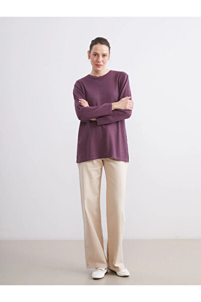 LC Waikiki Pulover de tricotaj pentru damă cu gât roșu