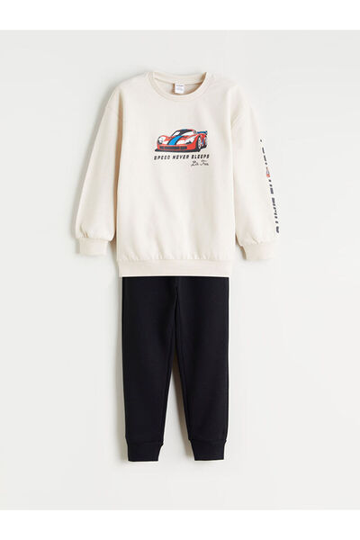 LC Waikiki Crew Neck Boy's Sweatshirt and Sweatpants