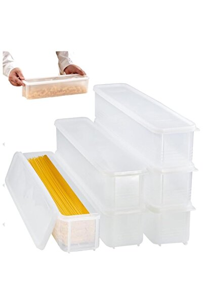 Generic 6pcs Food Storage Containers BPA-Free Plastic Bins with Lids Fresh-Keeping Meal Prep Organizer Herb