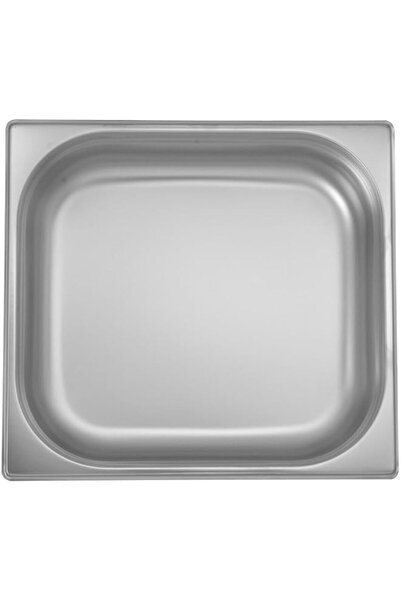Generic Ozti Stainless Steel Gastronorm Container GN 2/3-20 mm, Catering Pan, Food Warmer Pan, Food Storage