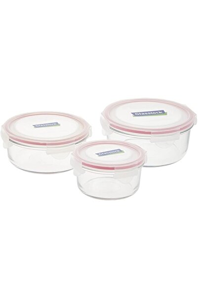 Generic Glasslock Round set 3pc(405ml+720ml+950ml)