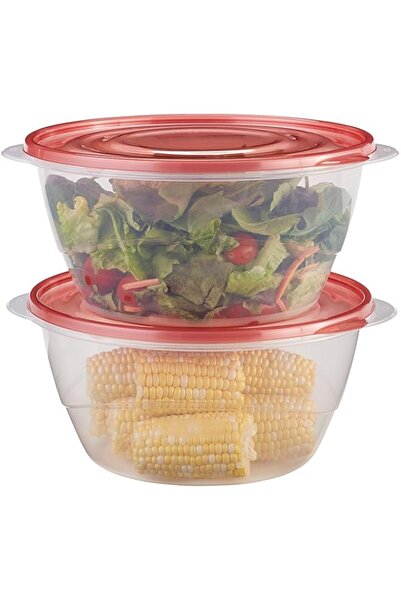 Generic TakeAlongs Serving Bowl Food Storage Containers, 15.7 Cup, Tint Chili...