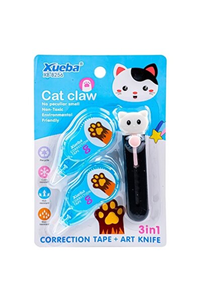 Vision Set 2 benzi corectoare și mini tăietor, albastru