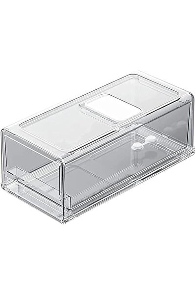 Generic Refrigerator Organizer, Portable Storage Box Fridge Freezer Drawer, F...
