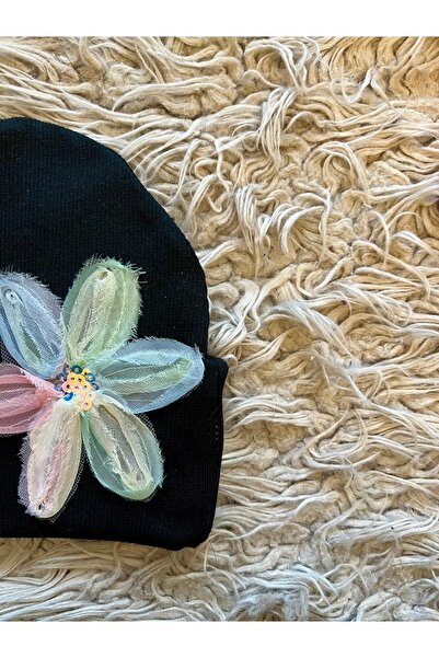 ygz junior 2-Pack Flexible Camisole Tulle Beret Set with Floral Details