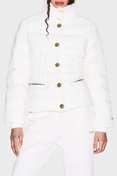 Armani Exchange Quilted Regular Fit Mock Neck Button Coat Coat Xw000653 Af15984 U1003