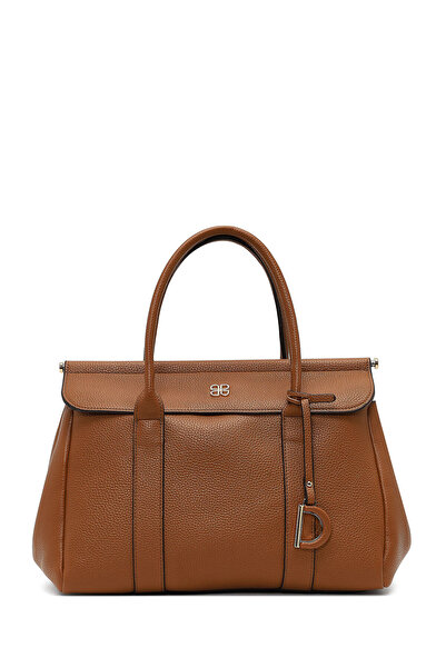 Derimod Women's Brown Long Strap Classic Shoulder Bag 25Abd2444Ft