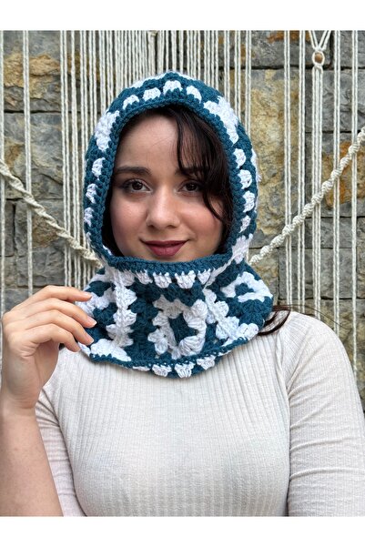 el örgüsü desenli balaclava
