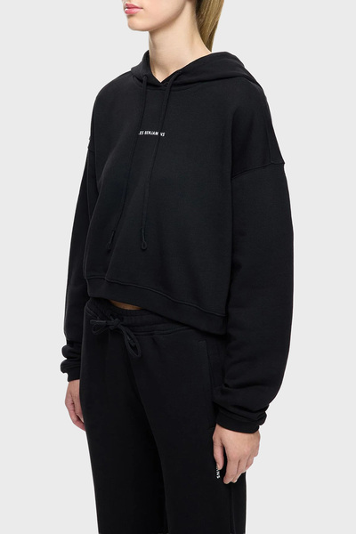 LES BENJAMINS Tricou cu glugă din bumbac Regular Fit, cu logo și guler SWEAT LBNOOSCORFUHD