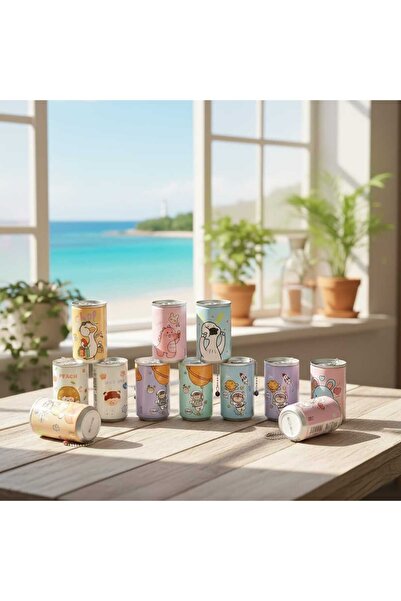 Sarego مجموعة مناديل مبللة بتصميم علبة الكولا مكونة من 4 قطع، محمولة وصحية وع...