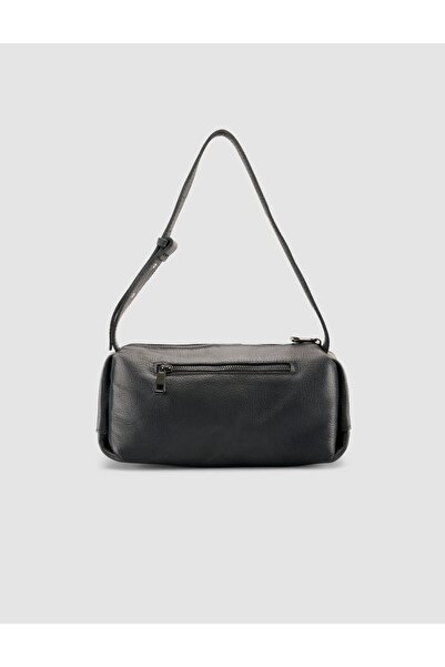 Cabani Black Women's Shoulder Bag with Staple Strap