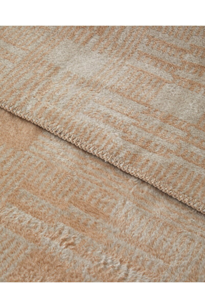 English Home Linear Calm Cotton Double Blanket 200X220 cm Ecru