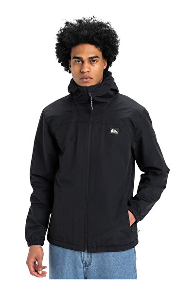Quiksilver EQYJK04202-OVERCAST 3K WARM JACKET Siyah Düz Erkek Mont