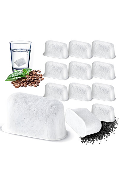 fun zone Generic 12-Pack Premium Charcoal Water Filters For Coffee Machine wh...