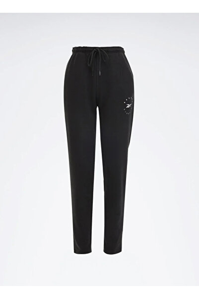 Reebok LC 8002 Q3 IDE OH PANT Siyah Lastikli Bel Regular Fit Düz Kadın Eşofma...