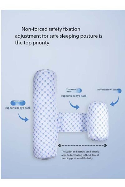 Generic Cylindrical baby pillow on the back of the baby can be removed and washed